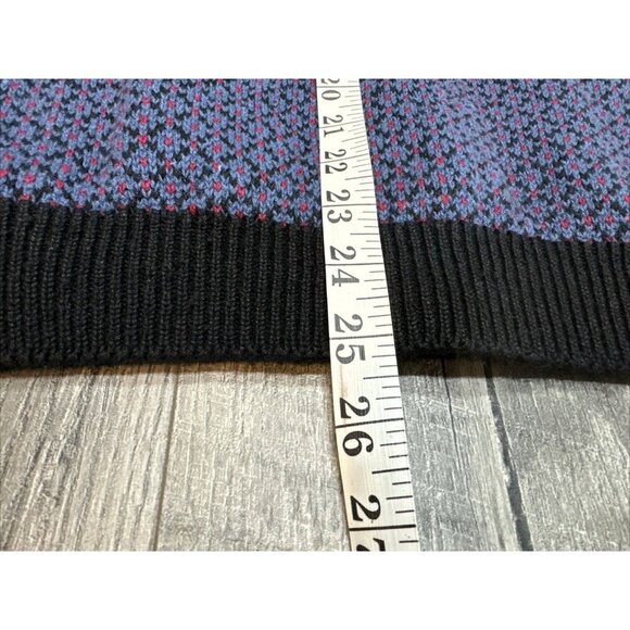 Northern Isles Sweater Cardigan Womens Large Fair Isle Patchwork Pockets 90s NEW - Picture 10 of 11